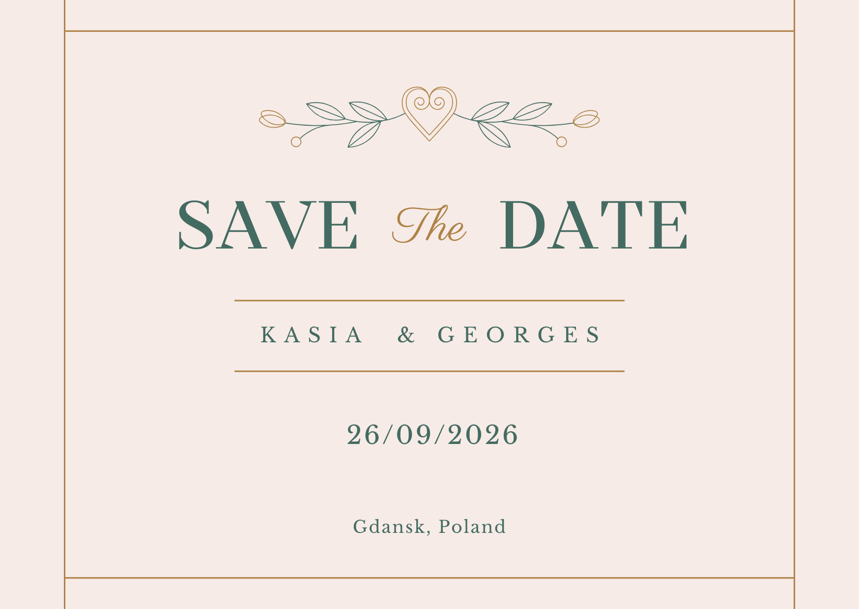 Kasia and Georges' wedding 